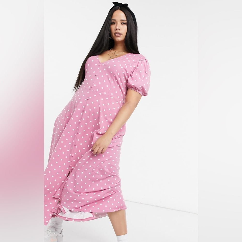 Pink Polka Dot Dress